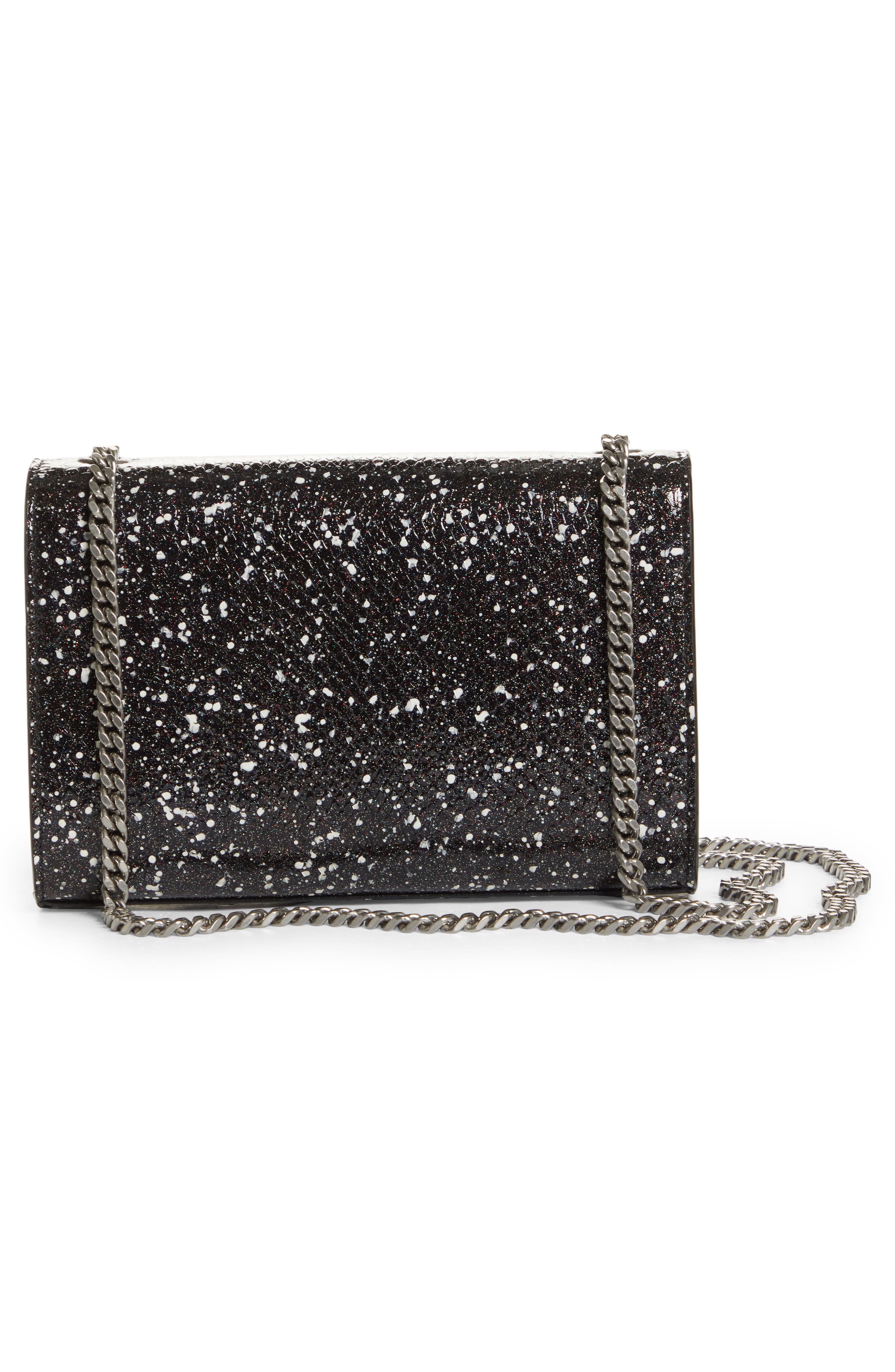 Saint Laurent Small New Kate Snake Embossed Leather Shoulder Bag, Alternate, color, 