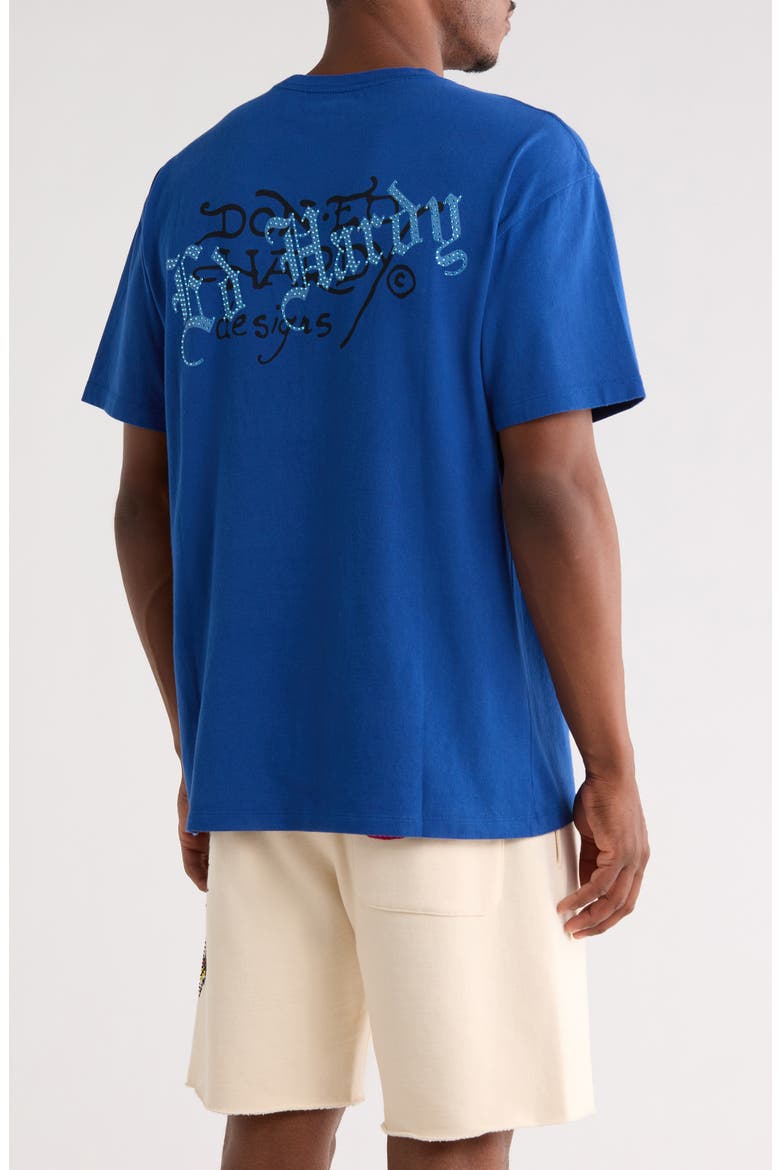 Love Prisoner Cotton Graphic T-Shirt, Alternate, color, BRIGHT BLUE
