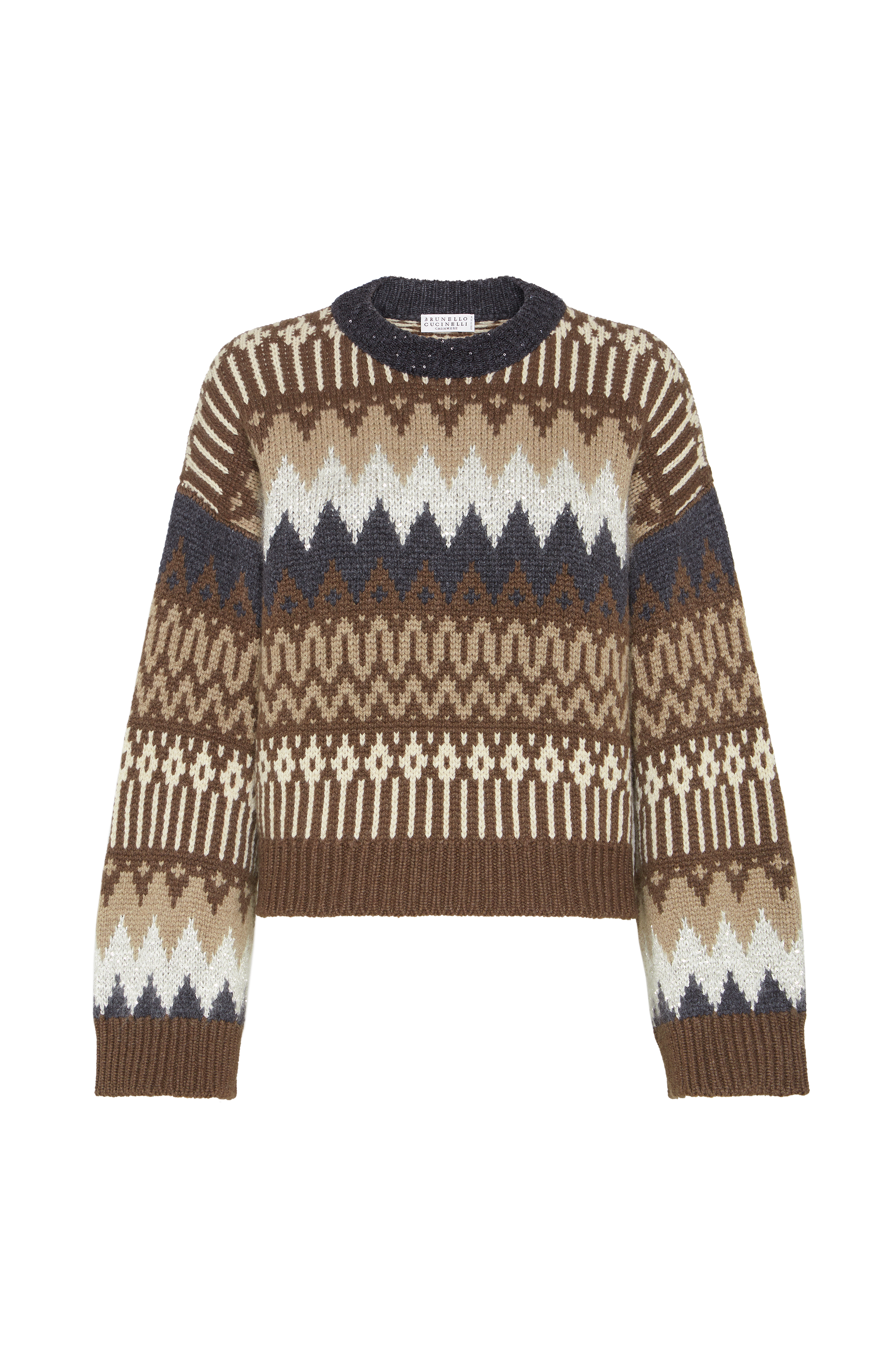 Dazzling mountain jacquard sweater