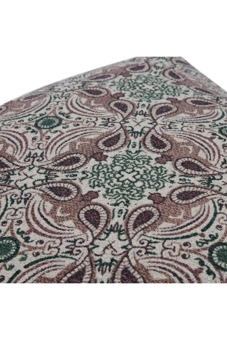Recycled Cotton Blend Pillow, Alternate, color, Green