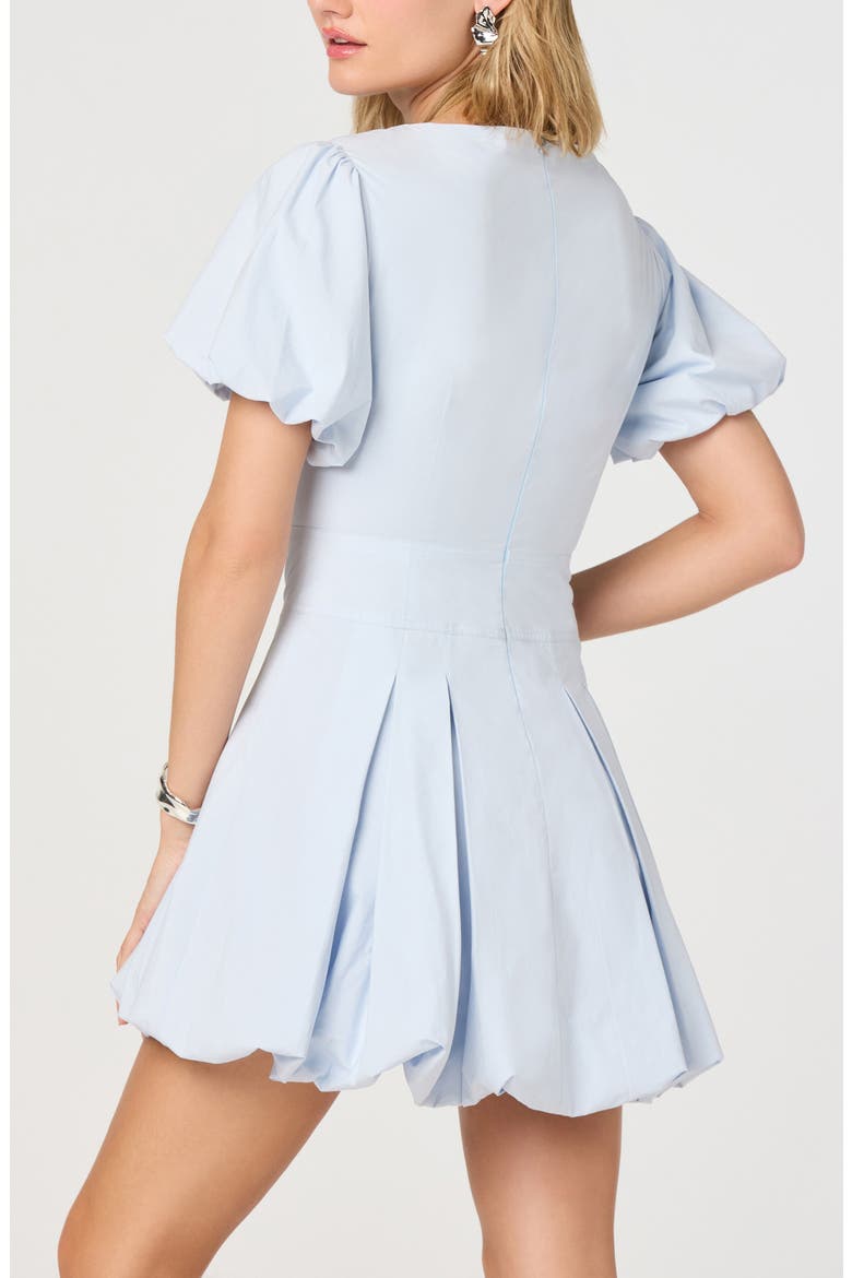 Kattie Bubble Hem Minidress, Alternate, color, LIGHT BLUE