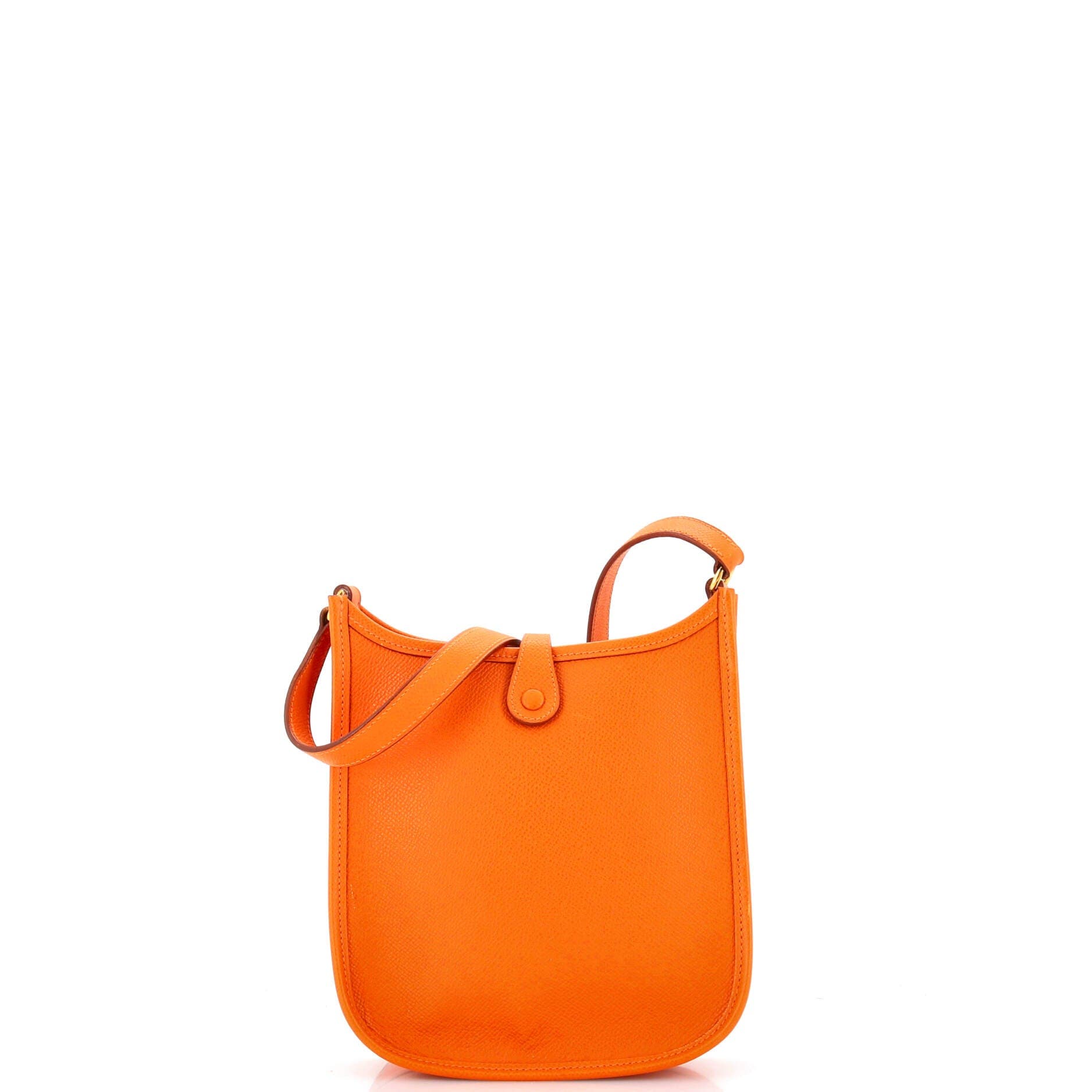 Pre-Owned Hermes Long Strap Evelyne Bag Epsom TPM, Alternate, color, Orange H