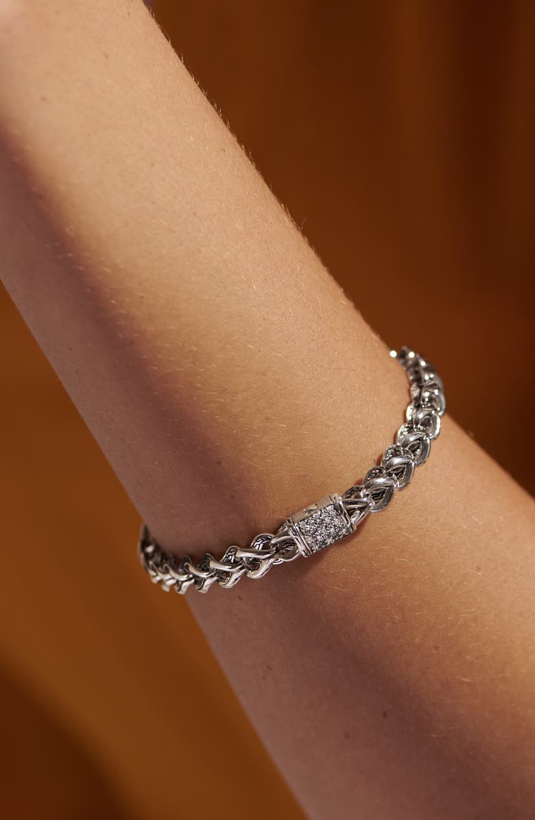 John Hardy Asli Classic Chain Black Sapphire Bracelet, Alternate, color,