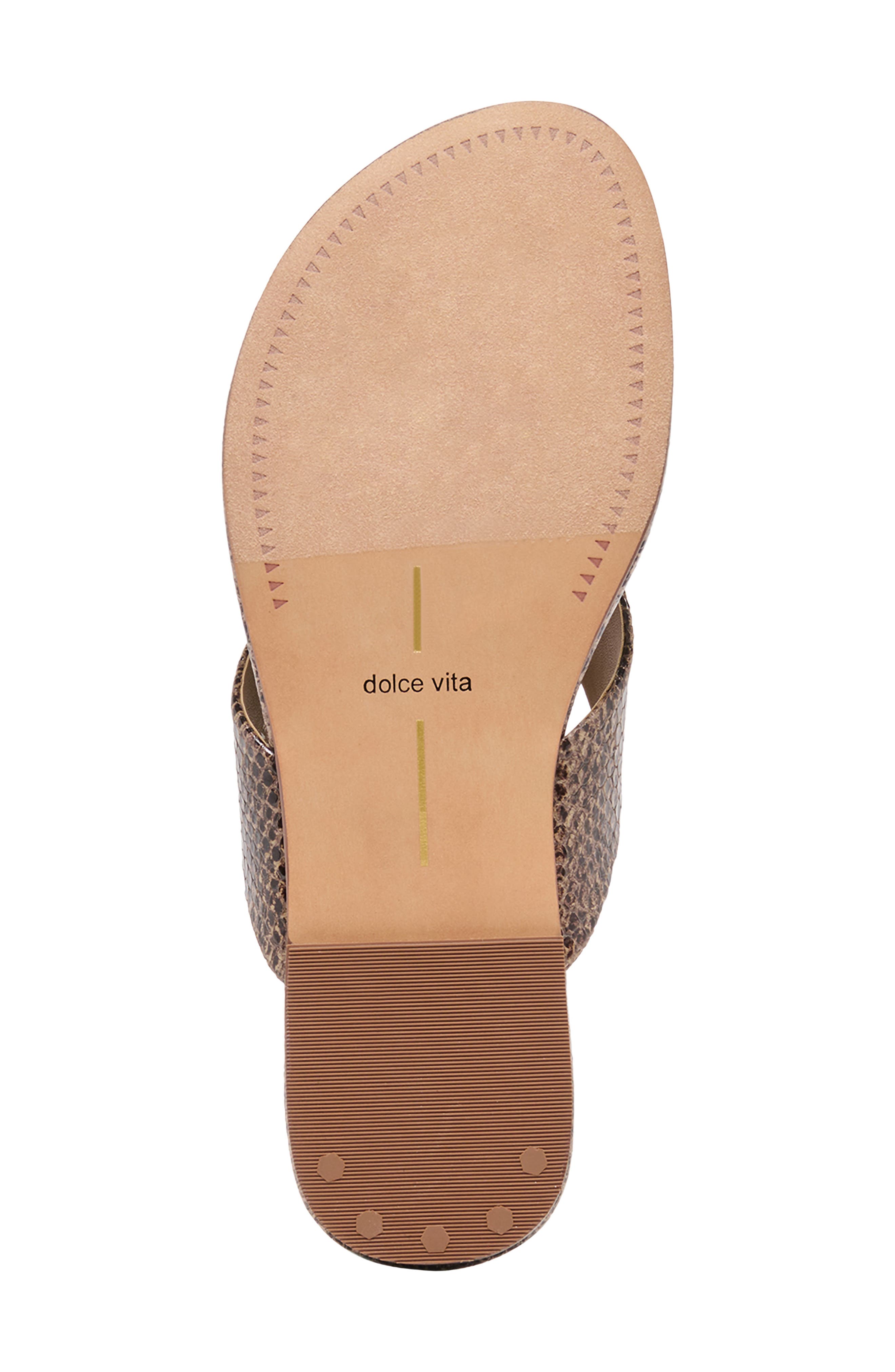 Linnet Flip Flop, Alternate, color, SNAKE/TAN EMBOSSED LEATHER