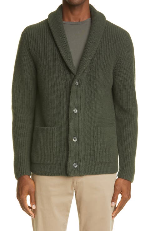Rib Wool Cardigan