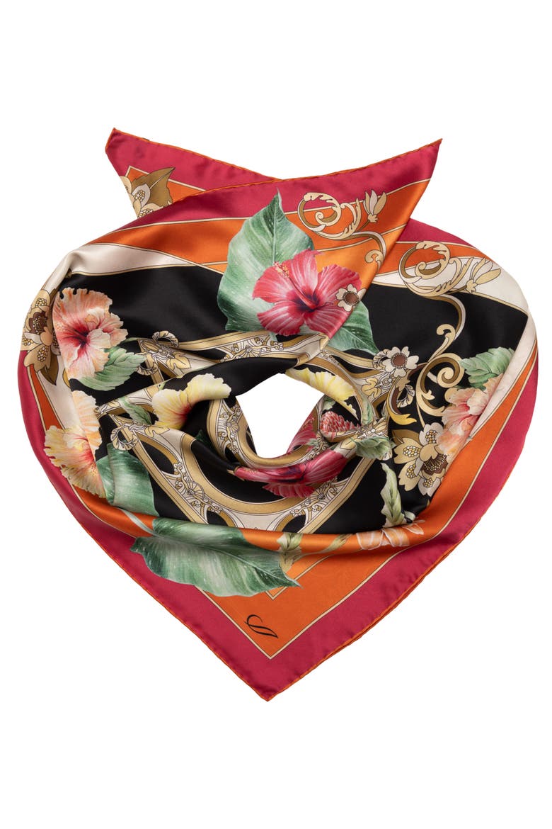 Ibisco - Silk Foulard for Women, Alternate, color, Multicolored