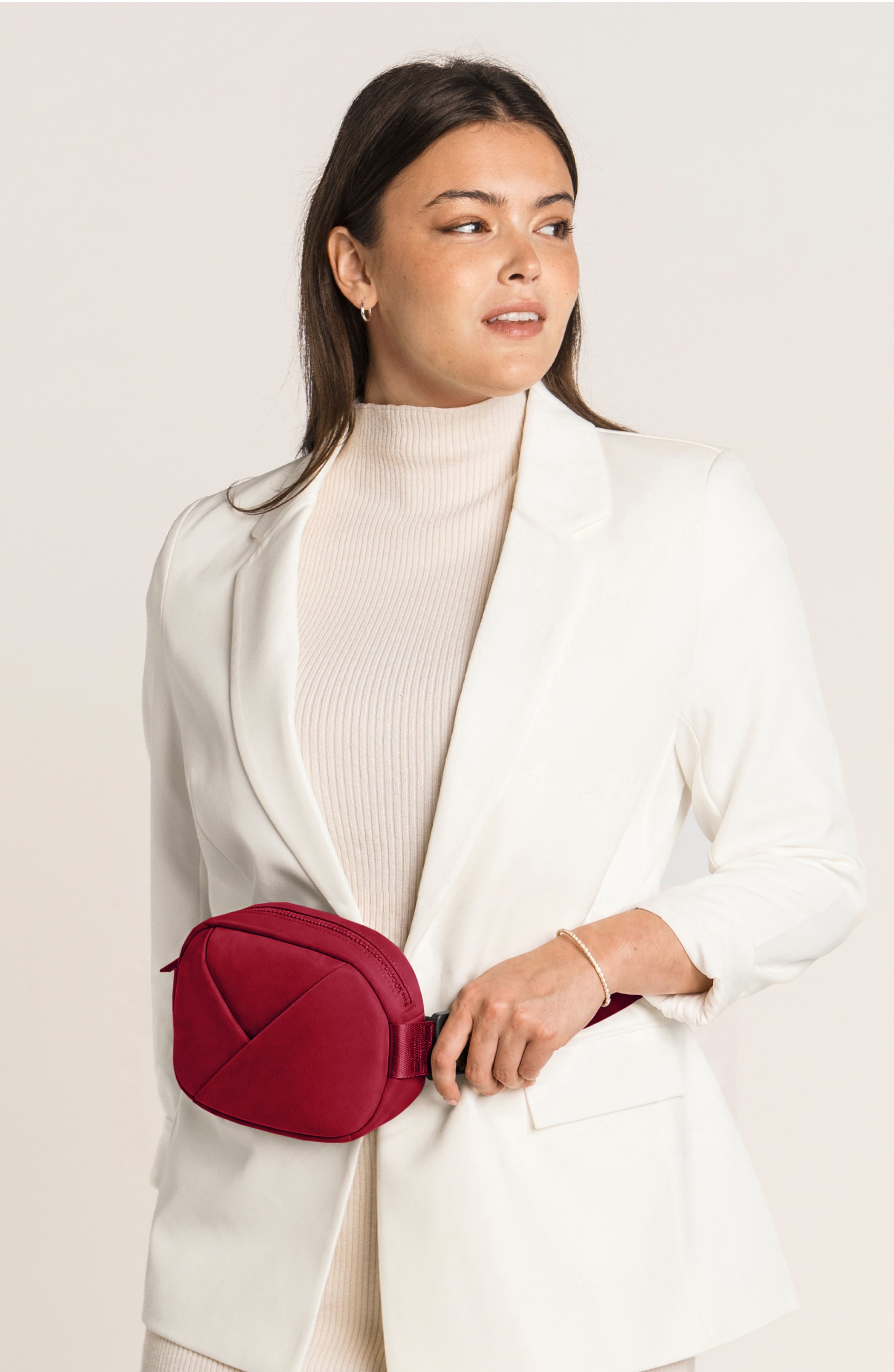 Origami Sling Bag and Belt Bag For Women, Alternate, color, Crimson Red