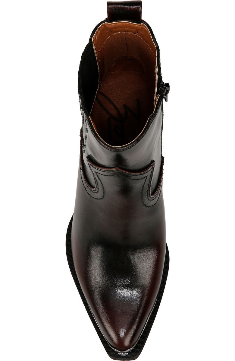 Zodiac Raylin Western Boot, Alternate, color, Mahogany/ Black