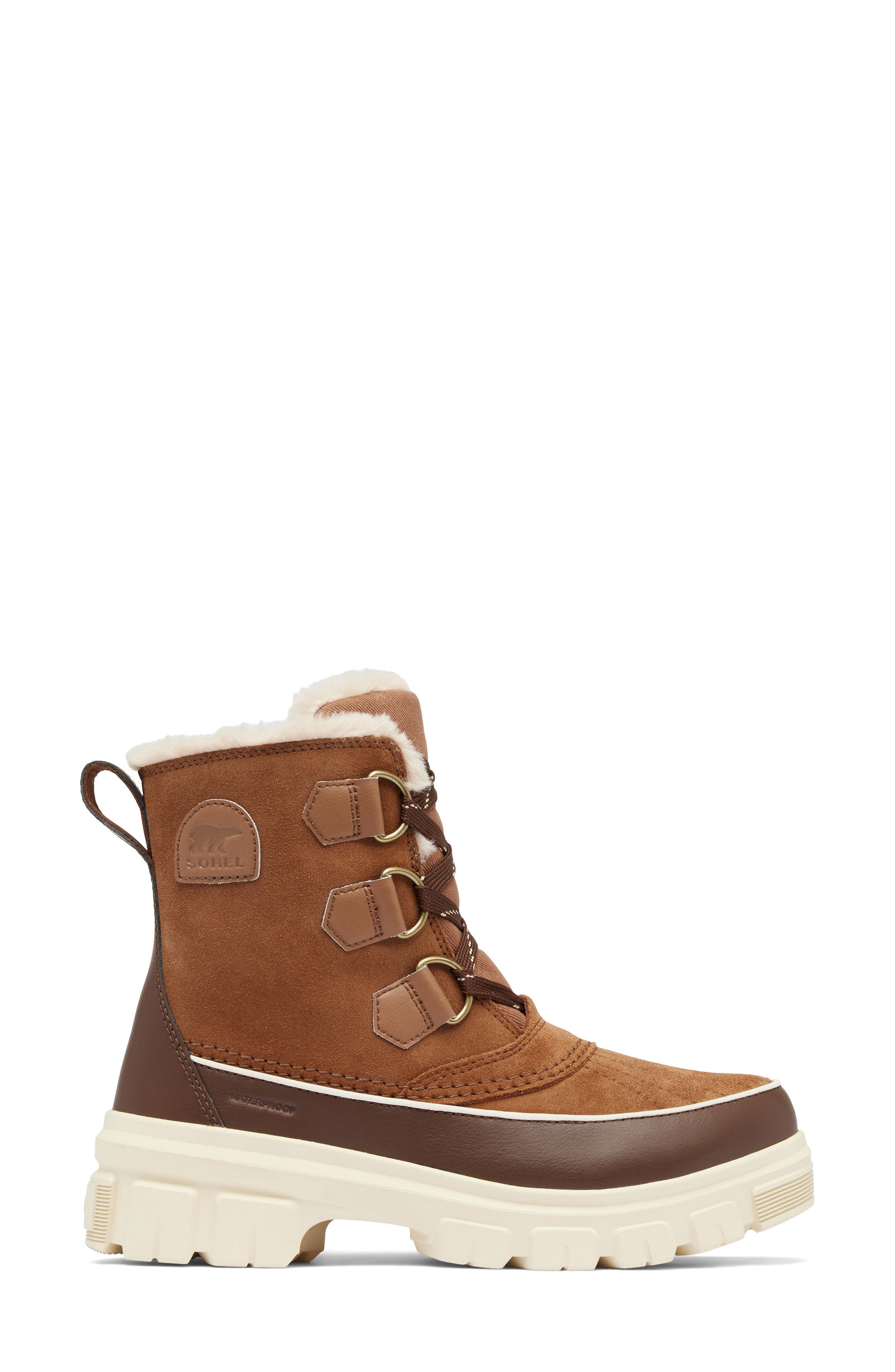 Tivoli V Faux Fur Lined Waterproof Boot, Alternate, color, VELVET TAN/ TOBACCO