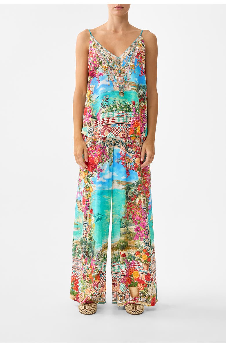 Camilla V Neck Cami, Main, color, Meet Me In Mallorca