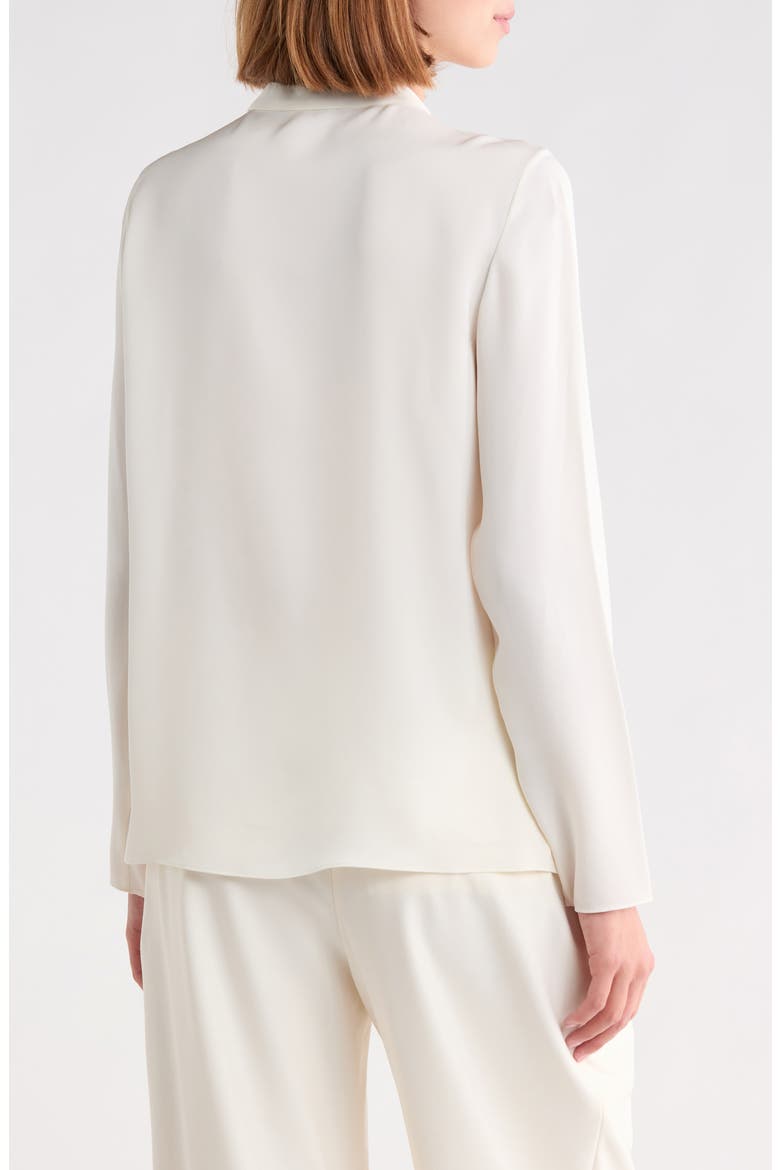 Tie Neck Long Sleeve Top, Alternate, color, IVORY