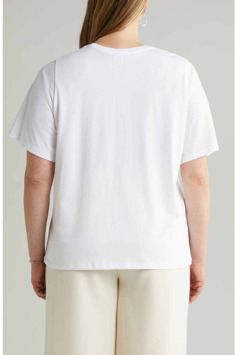 Relaxed Fit Pima Cotton Crewneck T-Shirt, Alternate, color, WHITE