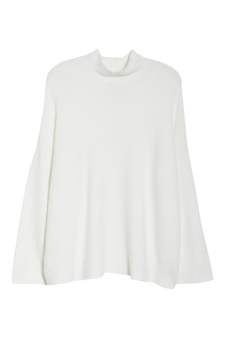 Turtleneck Box Top, Alternate, color, SOFT WHITE