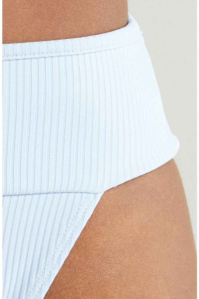 Tamarindo Rib High Cut Bikini Bottoms, Alternate, color, PERI RIB