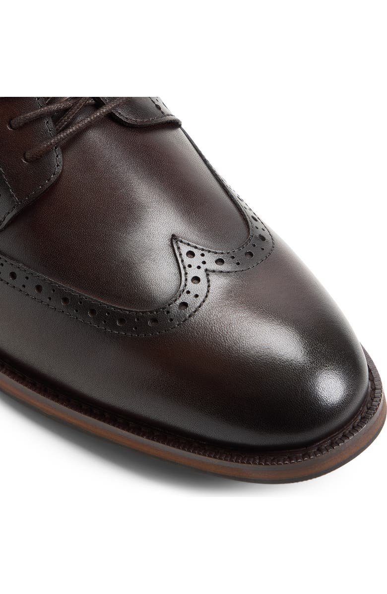ALDO Harington Wingtip Derby, Alternate, color, Dark Brown