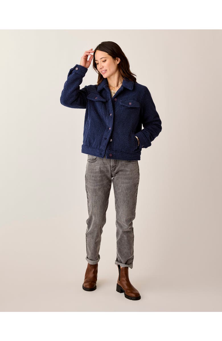 Carve Designs Rhea Boucle Trucker, Alternate, color, Navy