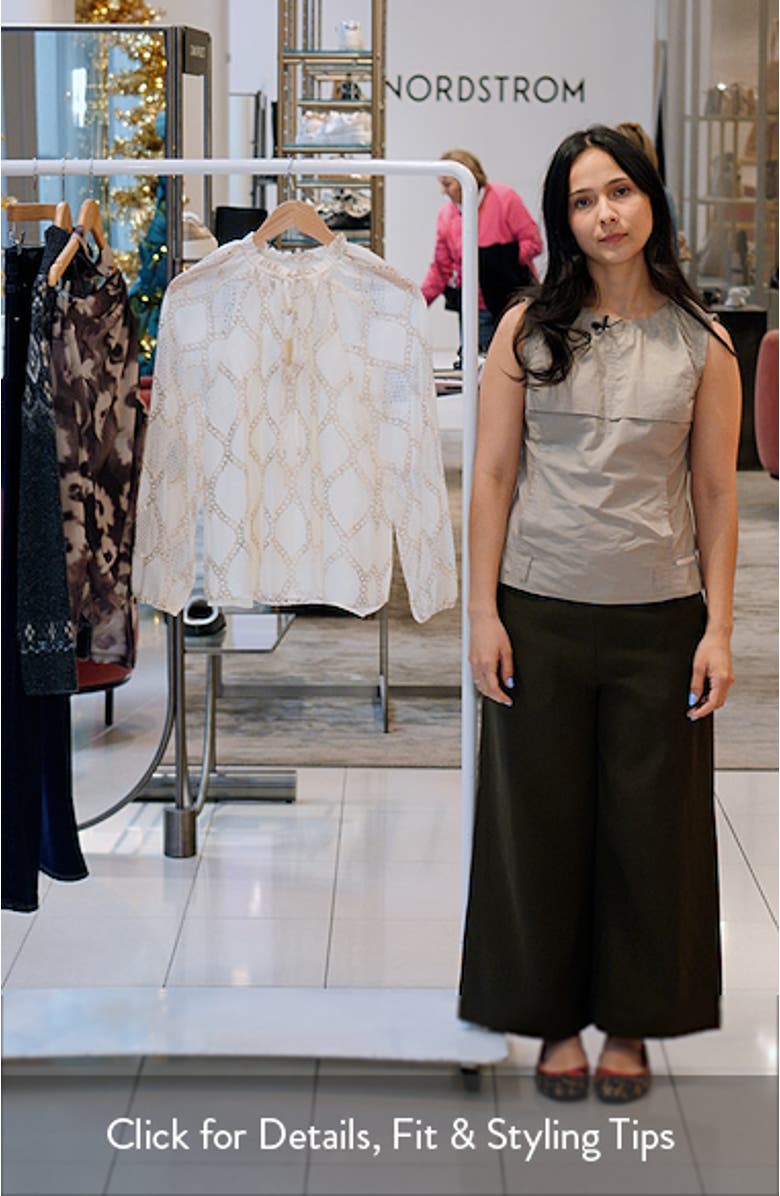 Ria Metallic Chain Print Top, sales video thumbnail