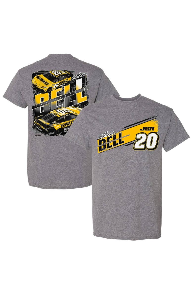 JOE GIBBS RACING TEAM COLLECTION Men's Joe Gibbs Racing Team Collection  Heather Gray Christopher Bell DeWalt Car T-Shirt, Main, color, Heather Gray