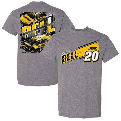 Joe Gibbs Racing Team Collection Heather Gray Christopher Bell Dewalt Car T-shirt In Gray