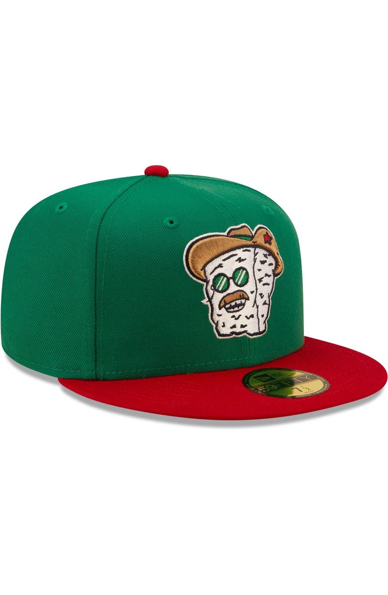 New Era Men's New Era Green/Red Los Quesos Frisco Copa De La Diversion 59FIFTY Fitted Hat, Alternate, color, Green