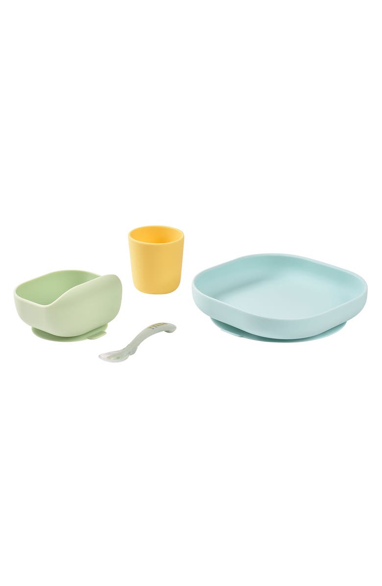 BEABA 4-Piece Silicone Suction Meal Set, Alternate, color, Pastel