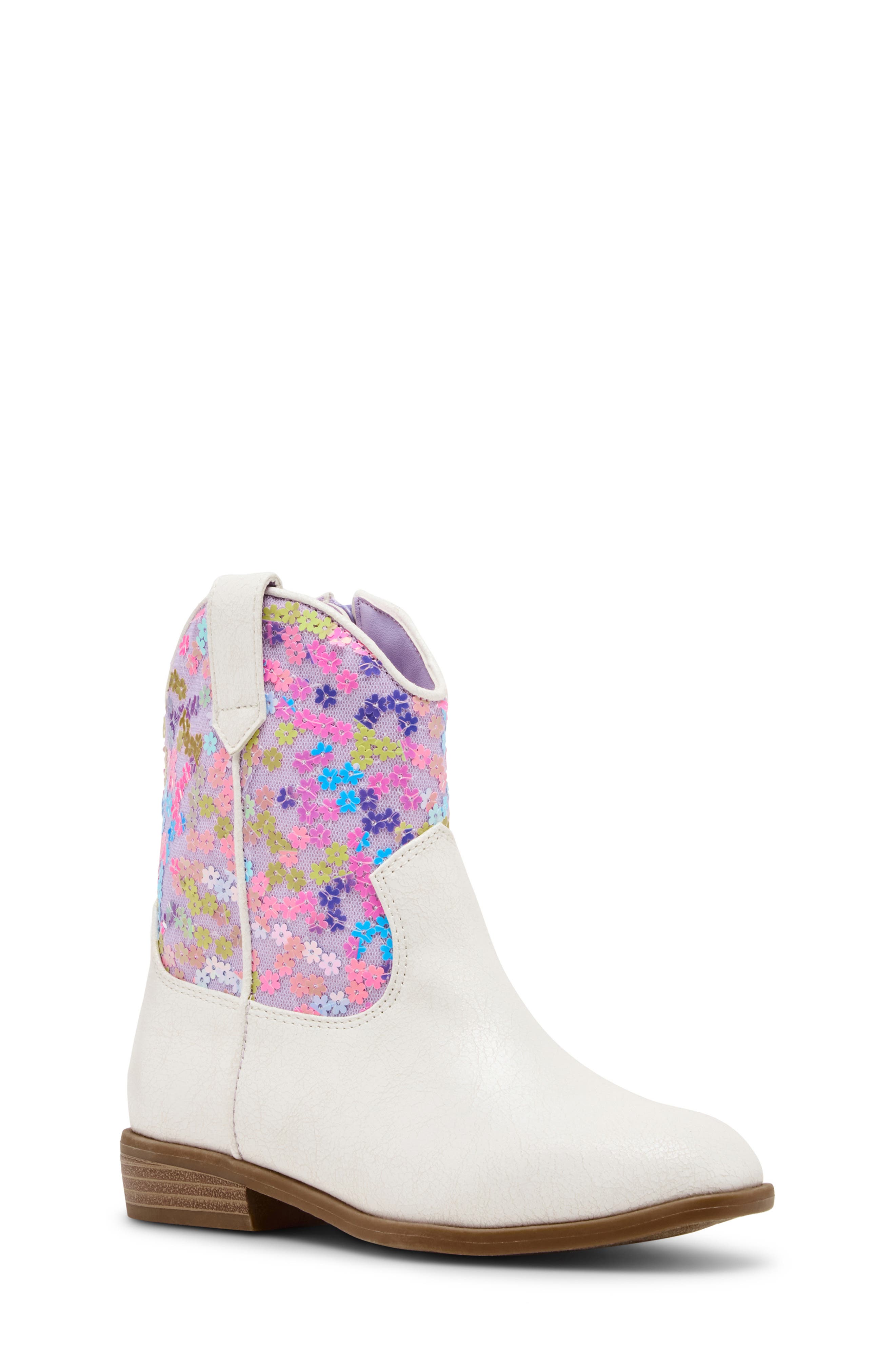 Steve Madden Kids' Peek Floral Western Boot
