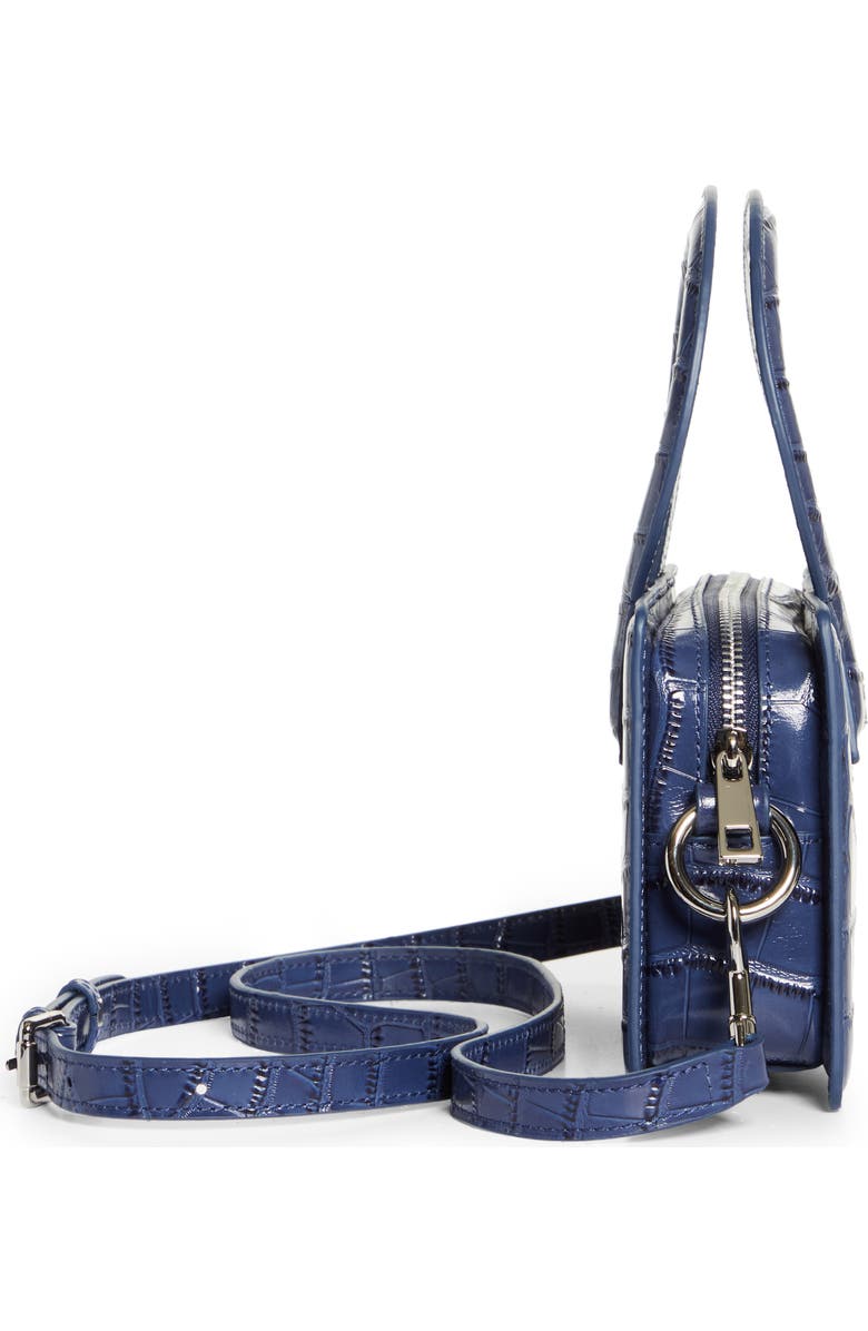 Luar Ana Mini Croc Embossed Leather Top Handle Bag, Alternate, color,