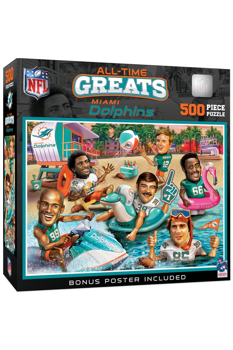 Miami Dolphins 500 Piece Puzzle, Main, color, Multicolor
