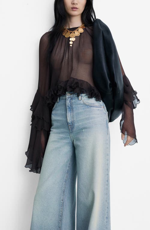 Shop Mango Devin Released Hem Straight Leg Jeans