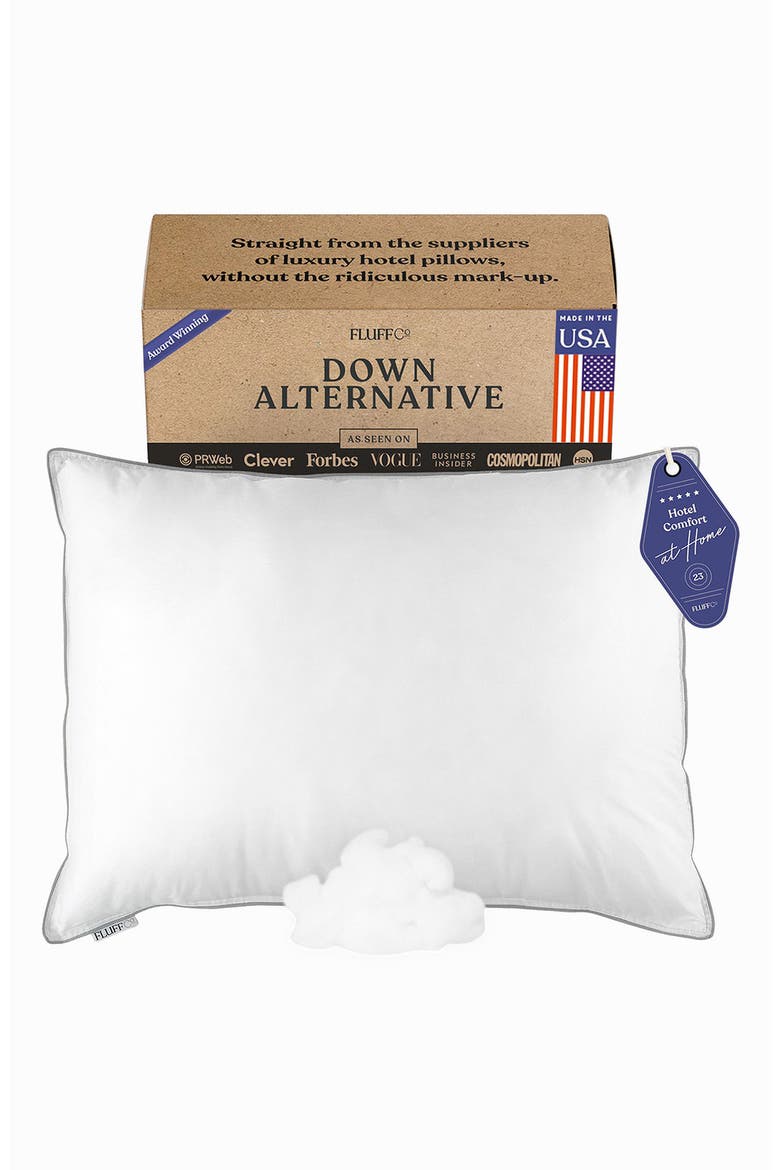 Down Alternative Classic Hotel Pillow, Main, color, SOFT