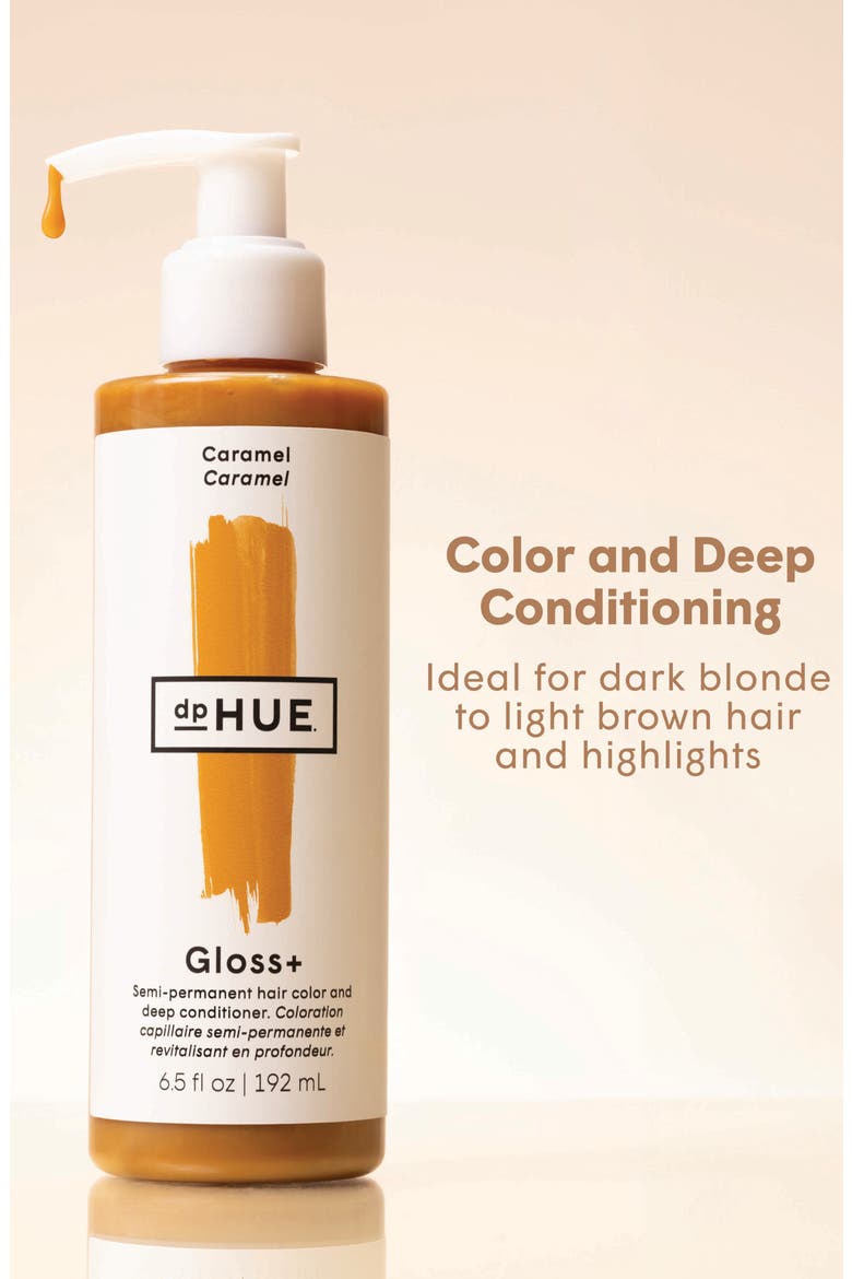 Gloss+ Semi-Permanent Hair Color & Deep Conditioner, Alternate, color, CARAMEL