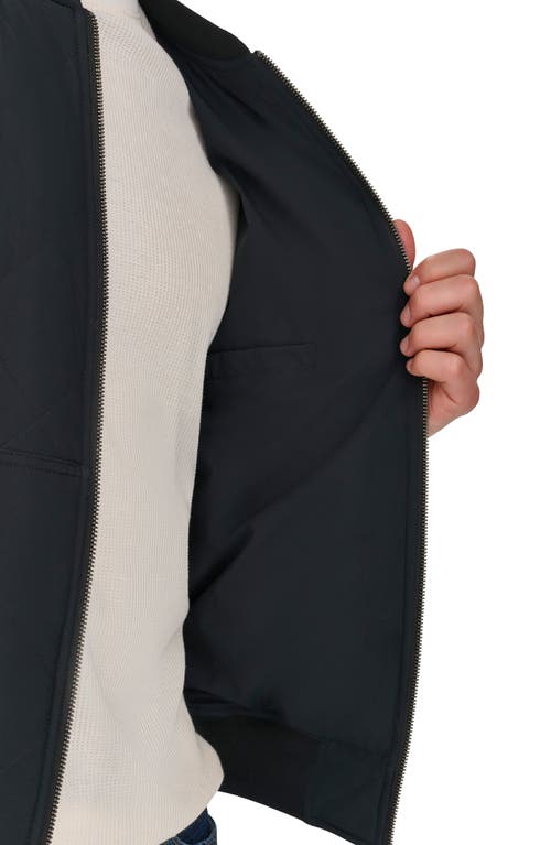 Levi's Quilted Bomber Jacket In Black