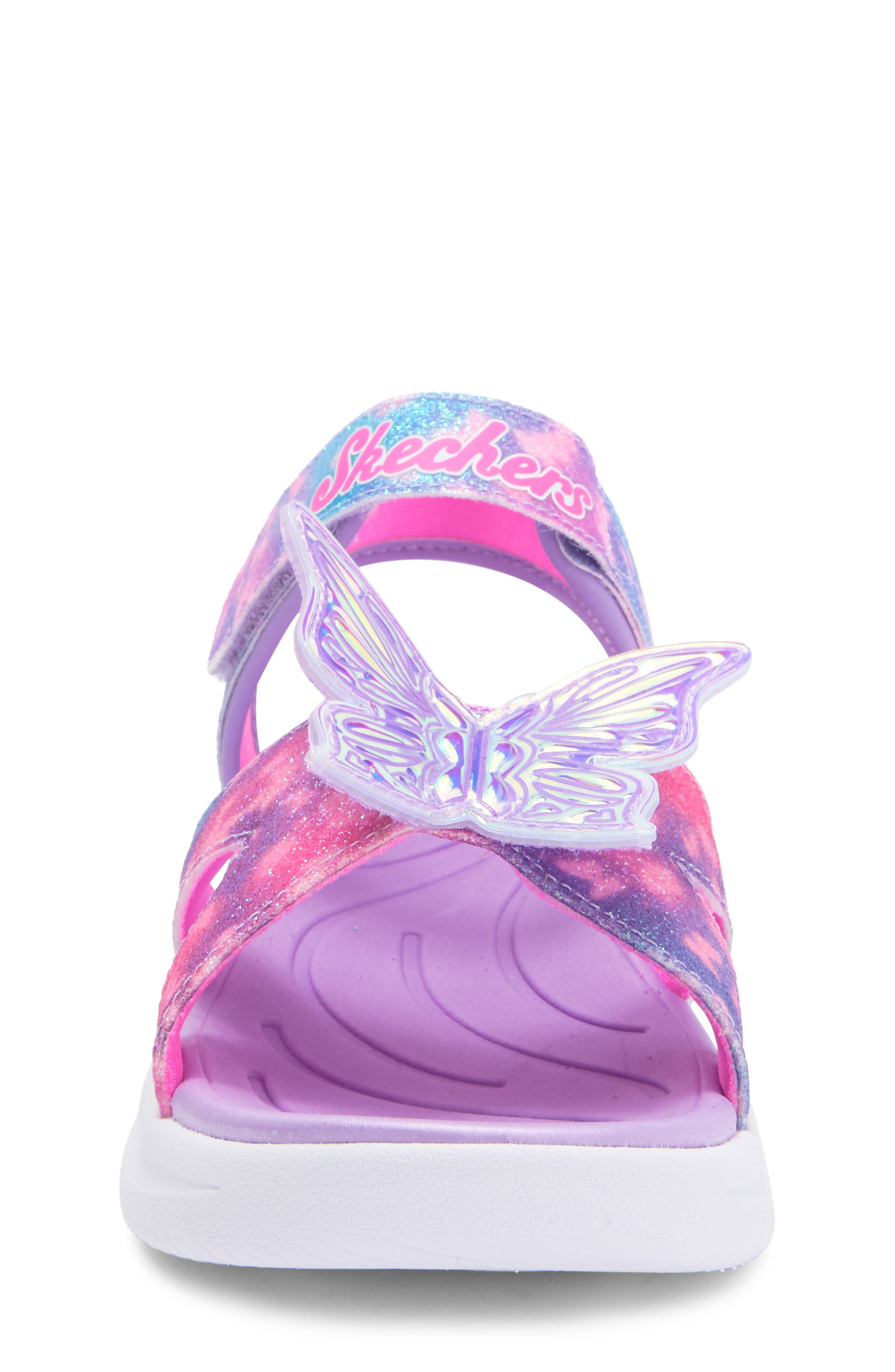 SKECHERS Kids' Jumpsters Sandal, Alternate, color, Lavender/ Multi