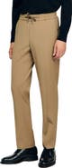 SANDRO Elasticated straight-leg trousers