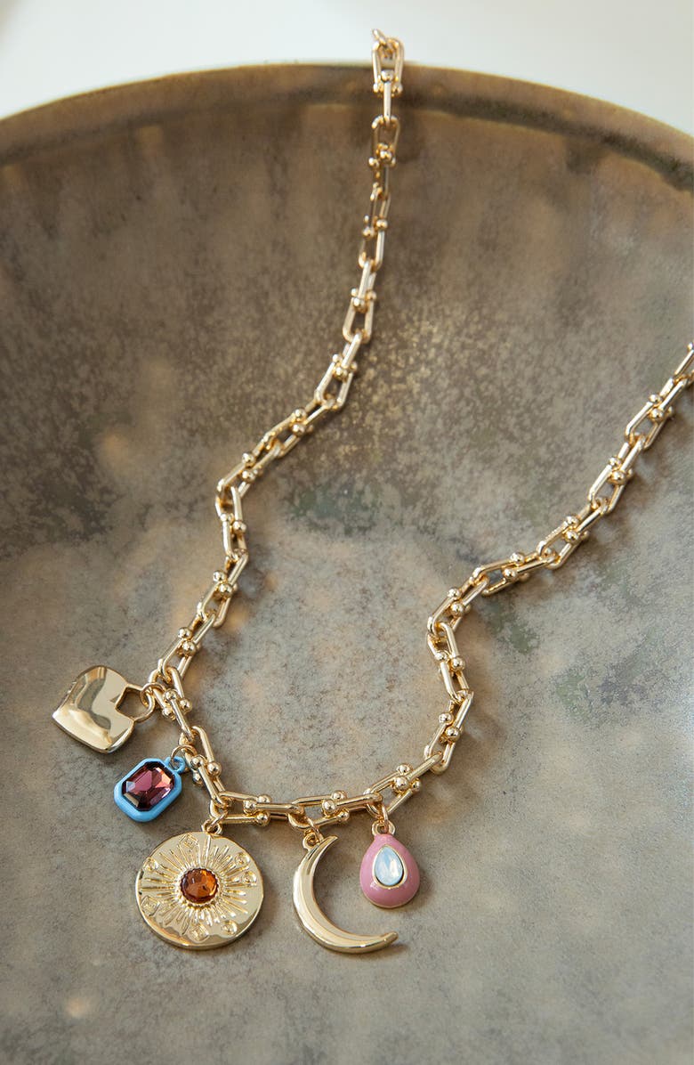 MARLYN SCHIFF Charm Pendant Necklace, Alternate, color, 