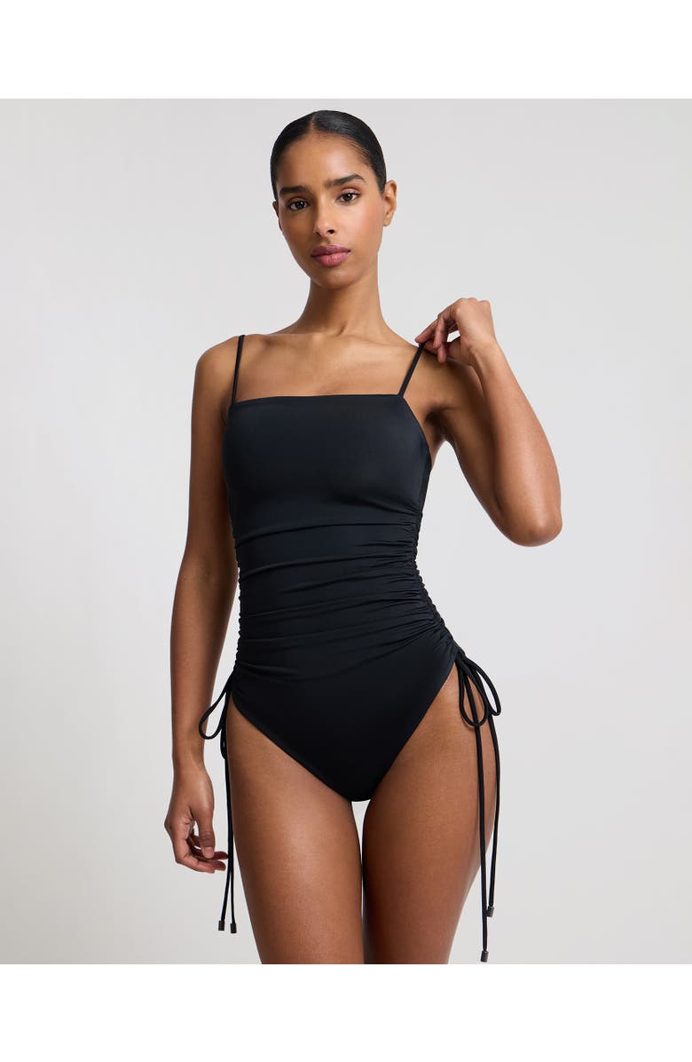 Onia Allegra Tricot One-Piece, Alternate, color, Black