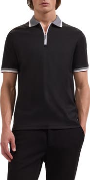 Bugatchi Quarter Zip Polo