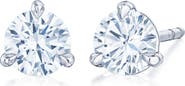 Kwiat Round Brilliant Cut Diamond & Platinum Stud Earrings - 1.00ct.