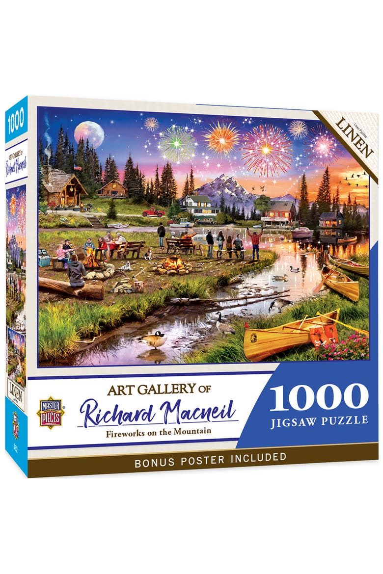 Fireworks on the Mountain 1000pc Puzzle, Main, color, Multicolor