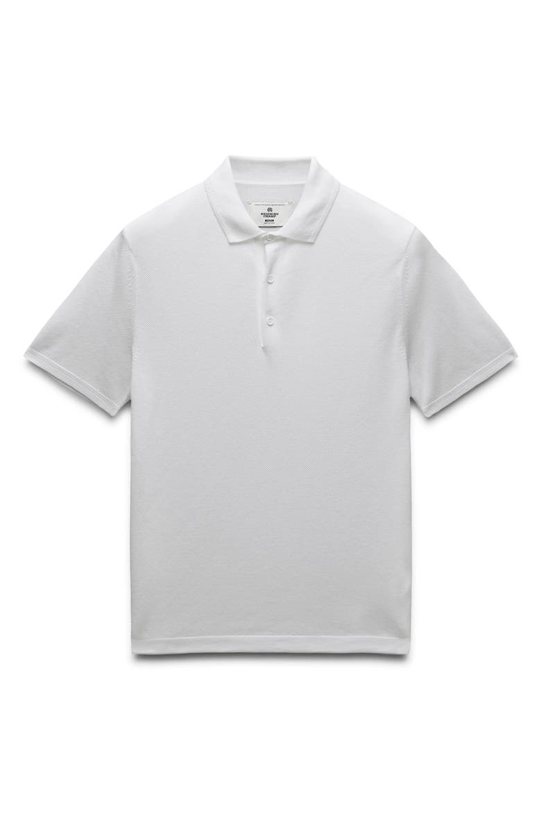 Reigning Champ Supima<sup>®</sup> Cotton Piqué Polo, Alternate, color, White
