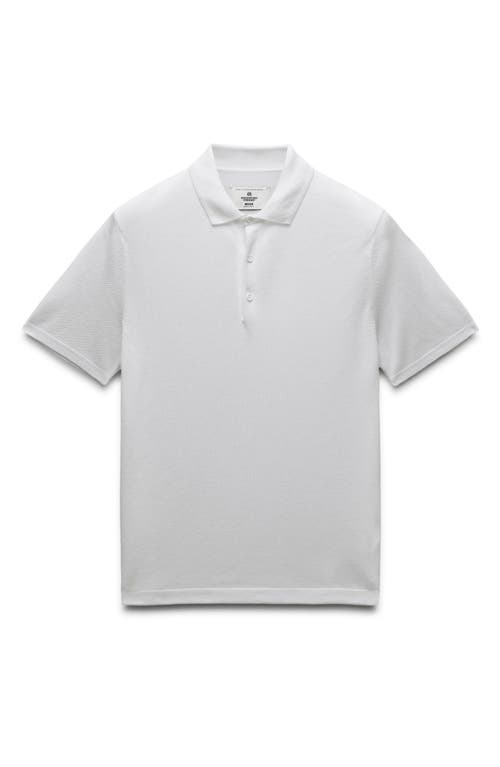 Reigning Champ Supima® Cotton Piqué Polo In White