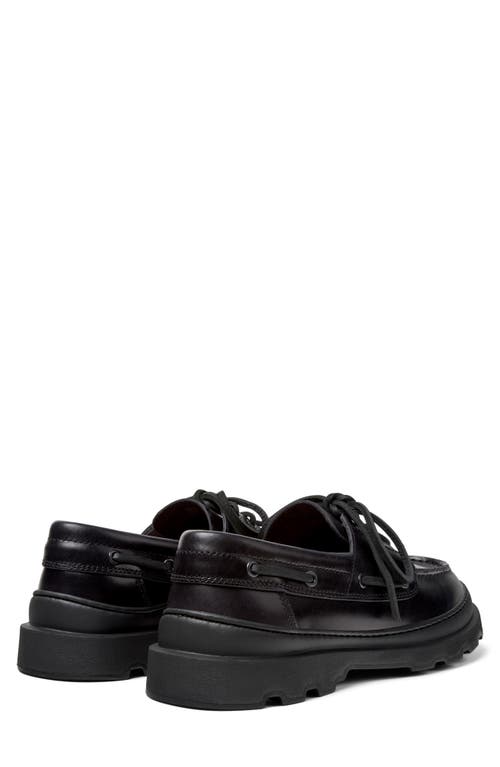 Camper Brutus Moc Toe Loafer In Black