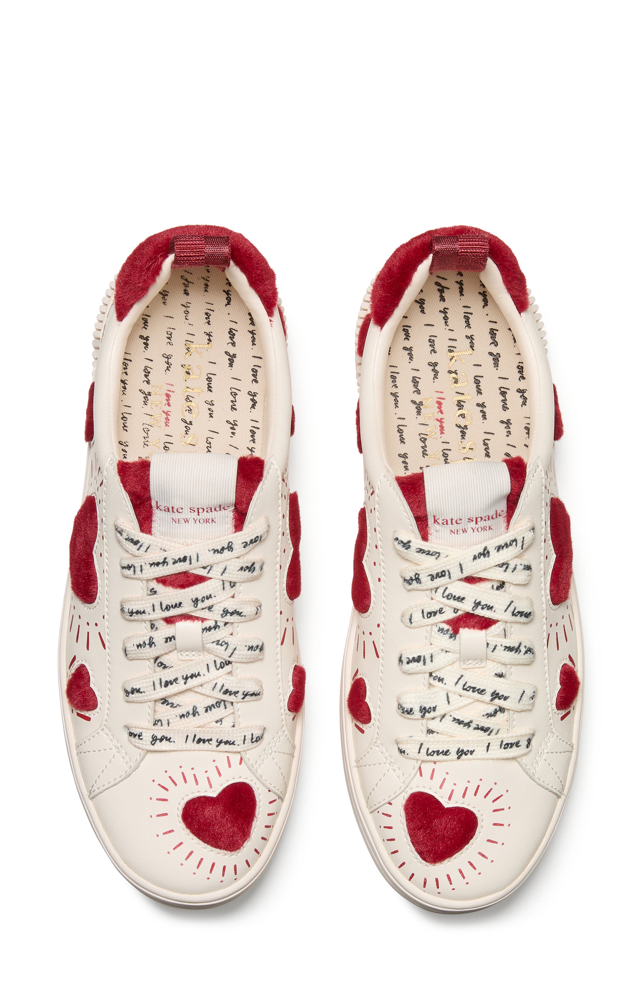 Kate Spade New York k as in kate sneaker, Alternate, color, Cream