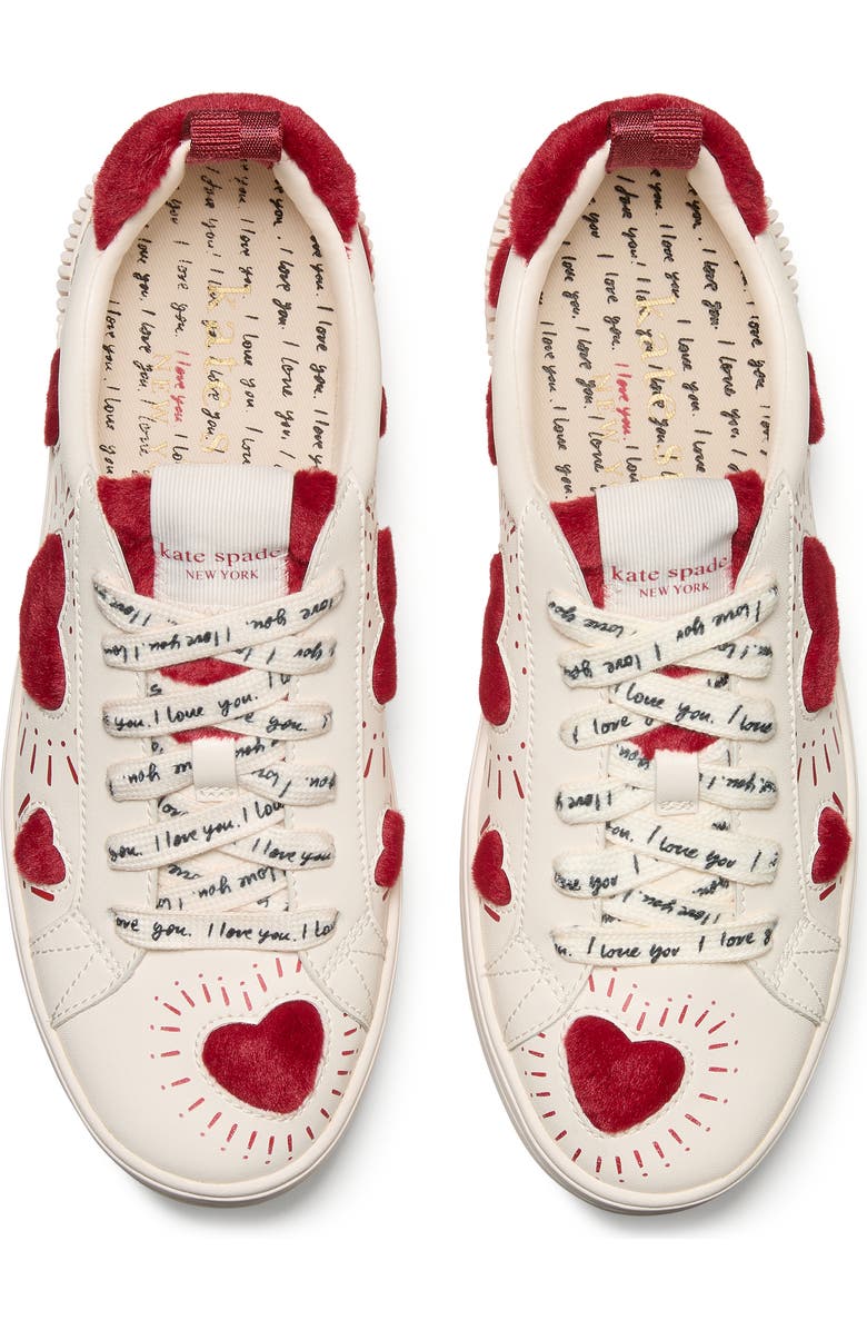 Kate Spade New York k as in kate sneaker, Alternate, color, Cream