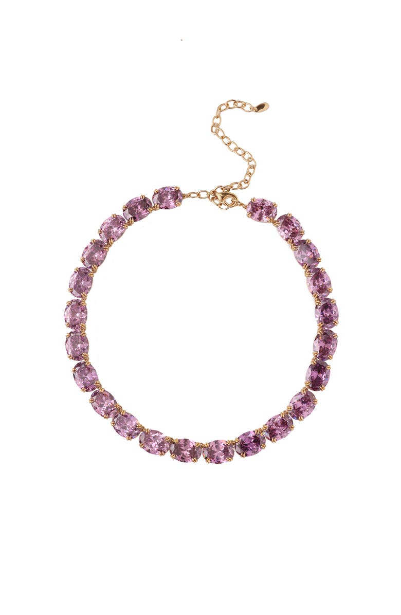 RC RETRO CHIC Grape Glow Necklace, Main, color, Purple & Gold
