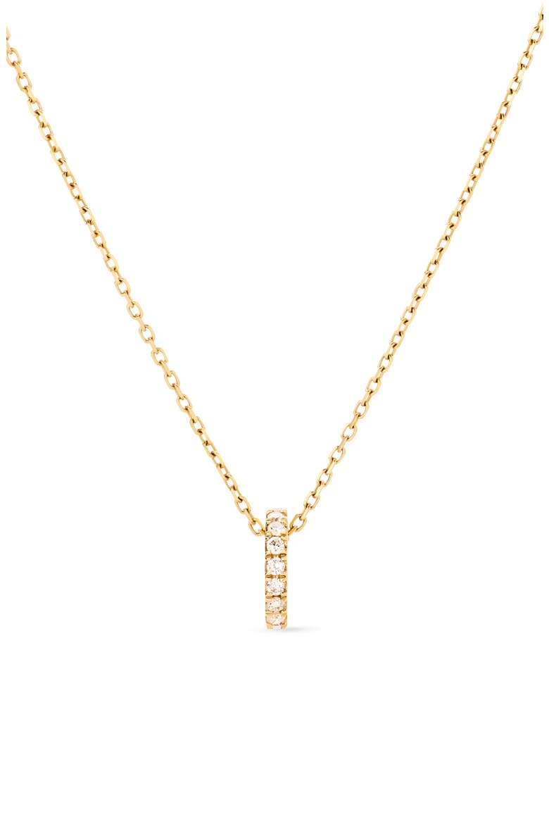 Solid Yellow Gold - Diamond Aurora Necklace, Main, color, Gold