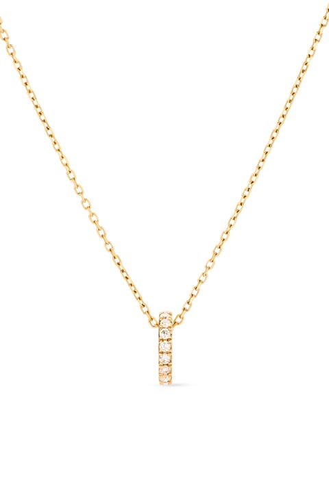 Solid Yellow Gold - Diamond Aurora Necklace