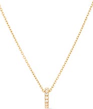 Ana Luisa Solid Yellow Gold - Diamond Aurora Necklace