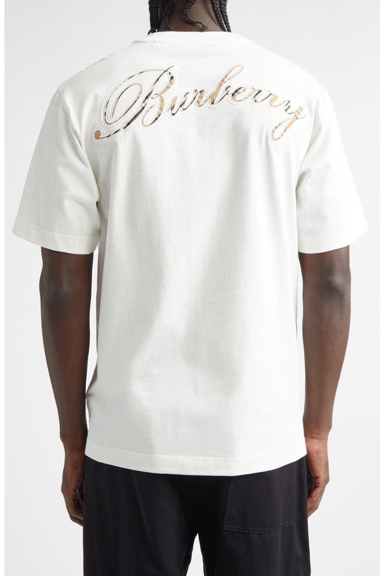 Ryan Chain Stitch Logo T-Shirt, Alternate, color, CHALK