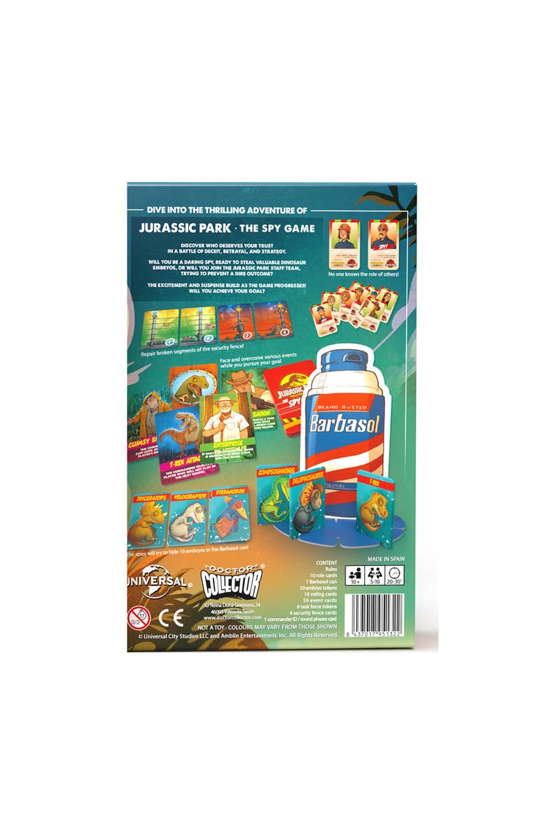 Doctor Collector Jurassic Park The Spy Game of Deception and Strategy, Alternate, color, Multicolored